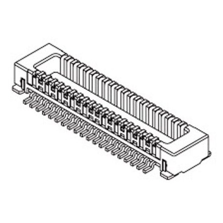 Molex Board To Board & Mezzanine Connectors .5Mm Vert Plg 30Ckt Smt W/ Solder Tab 556500388
